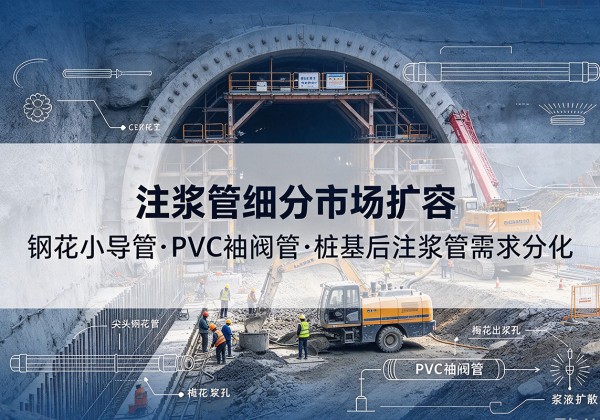 新兴注浆管细分市场扩容，隧道钢花小导管、PVC 袖阀管、桩基后注浆管需求分化